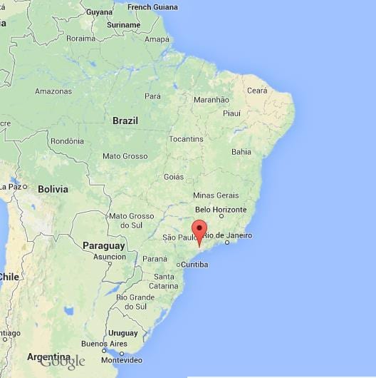 Sao Paulo sa mapa