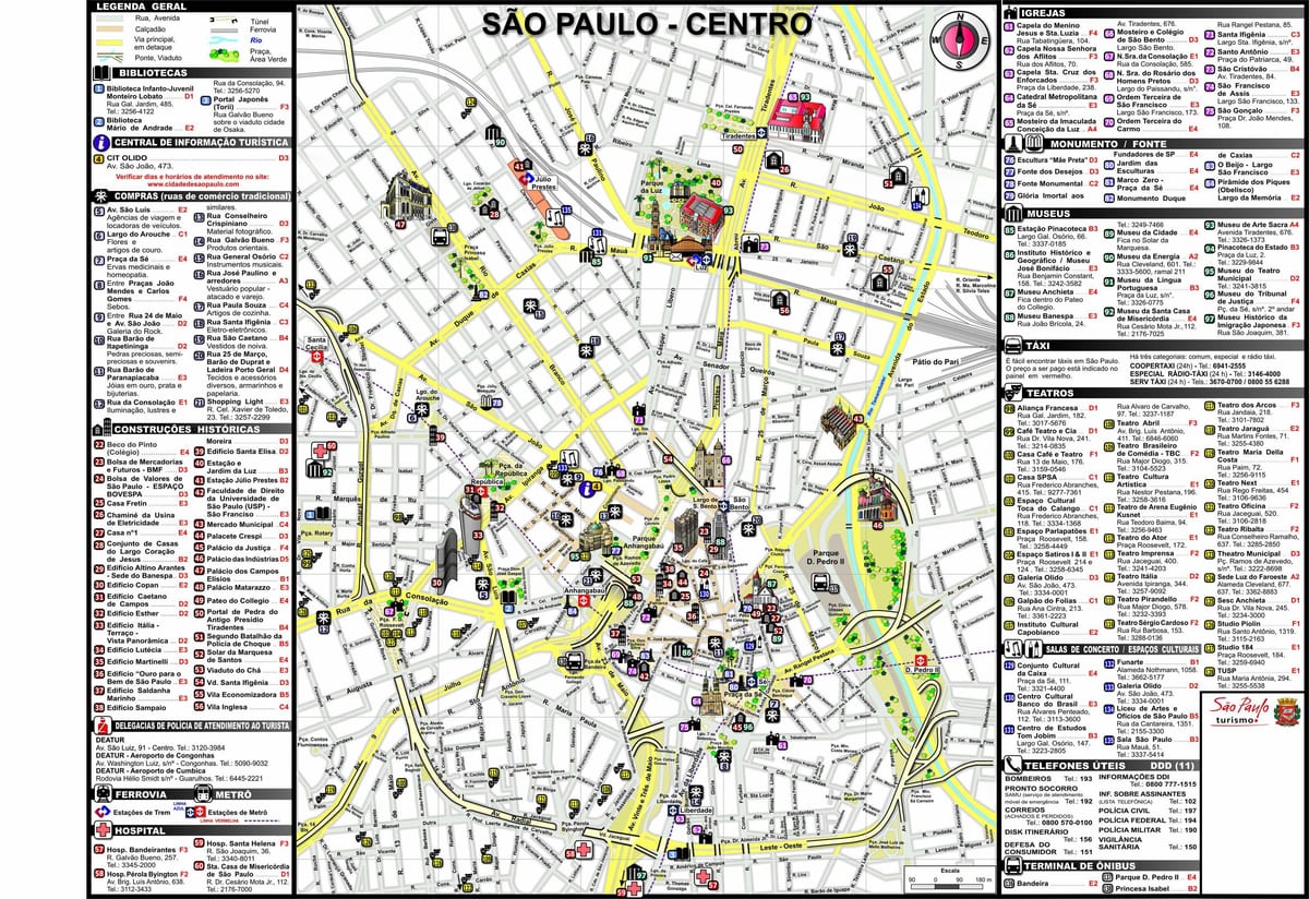 mapa ng Sao Paulo bayan