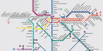 Metro mapa Sao Paulo