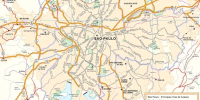 Mapa ng São Paulo