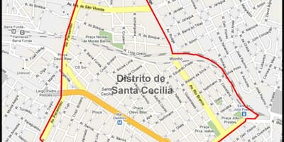 Mapa ng santa cecilia Sao Paulo