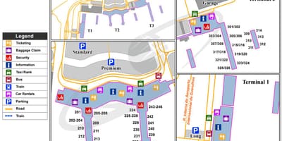 Sao Paulo gru airport terminal mapa