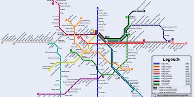 São Paulo bagon mapa