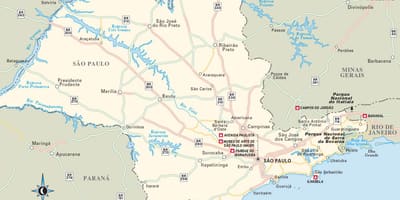 São Paulo estado mapa