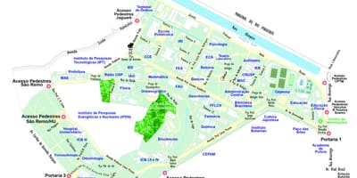 São Paulo paaralan mapa
