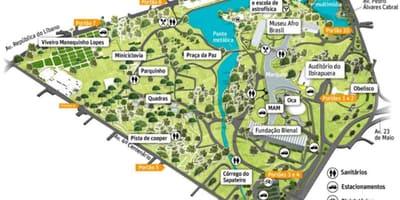 São Paulo park mapa