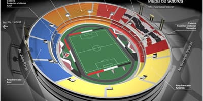 São Paulo stadium mapa