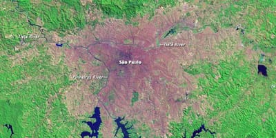 São Paulo topographic mapa